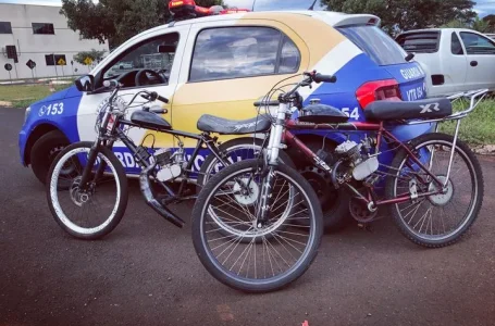 GM apreende bicicletas motorizadas conduzidas por menores em Arapongas
