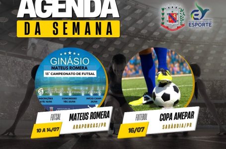 Arapongas divulga Agenda Esportiva; confira a programação