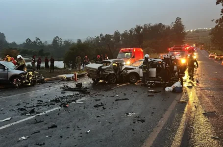 Tripla colisão na PR-444 deixa um morto e três gravemente feridos
