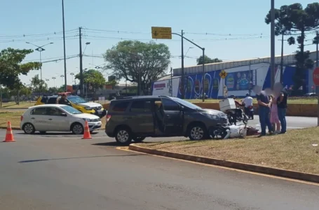 Acidente em Arapongas,  mulher fica ferida