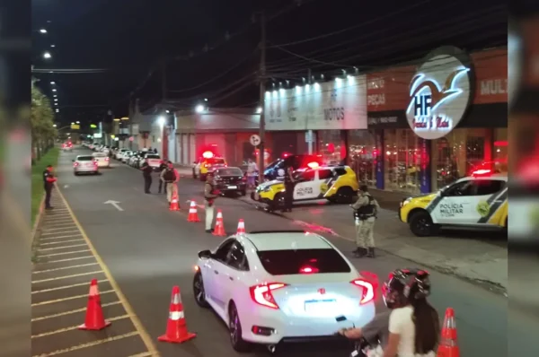 Em Arapongas, motorista é preso por embriaguez ao volante em blitz da Lei Seca