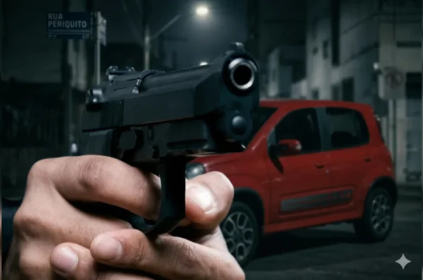 Em Arapongas, família é rendida por assaltante armado e tem carro roubado