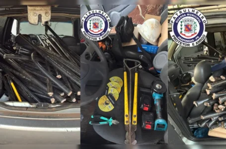 Dupla é presa suspeita de furtar cabos telefônicos subterrâneos em Arapongas