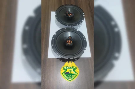 Polícia Militar encerra festa por som alto em chácara de Arapongas